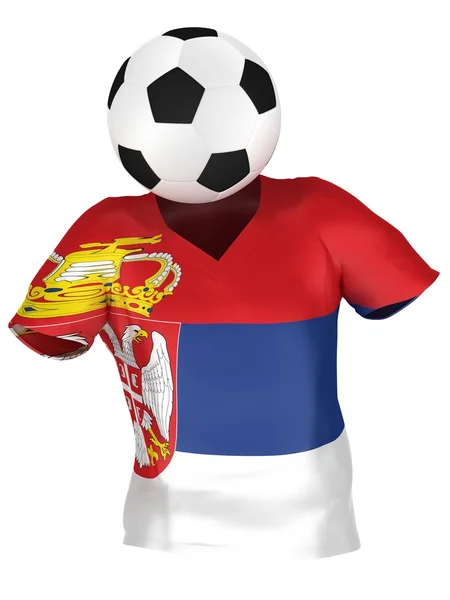Selección Nacional de Fútbol de SerbiaTodos los equipos Colección jalá — Foto de Stock