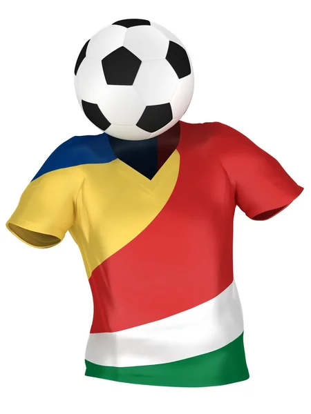 Fußballnationalmannschaft der Seychellen. Sammlung aller Teams . — Stockfoto