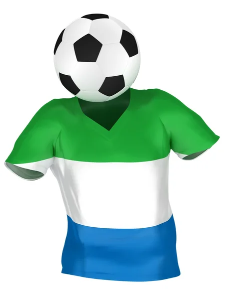 Selección Nacional de Fútbol de Sierra Leona. Colección de todos los equipos  . — Foto de Stock