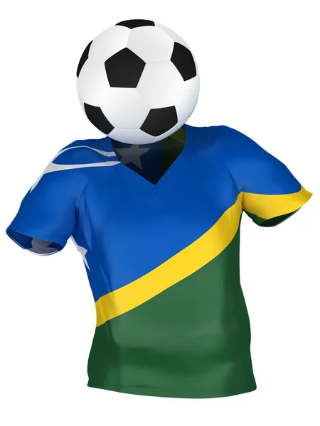 Medborgarefotbolllag av Salomonöarna. alla lag insamling . — Stockfoto