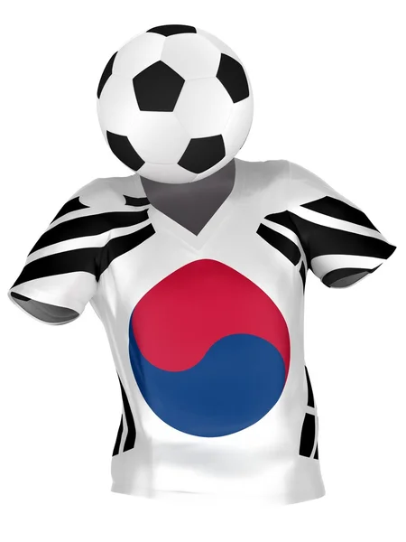 韩国国家足球队。所有团队集合 . — 图库照片