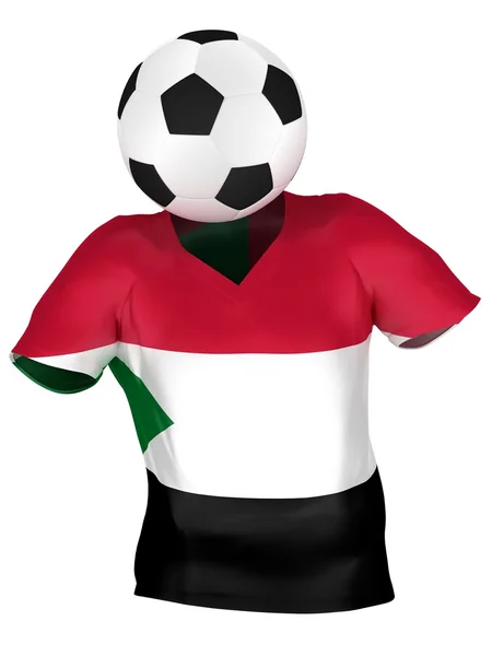 Reprezentacja w piłce nożnej w Sudanie. wszystkie zespoły kolekcja . — Zdjęcie stockowe