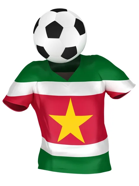Medborgarefotbolllag av Surinam. alla lag insamling . — Stockfoto