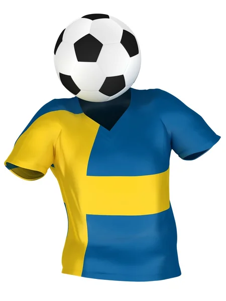 스웨덴의 국가 축구 팀입니다. 모든 팀 컬렉션 . — 스톡 사진