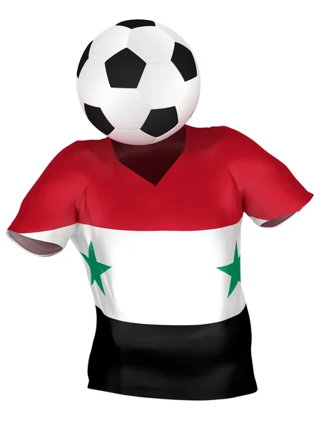 叙利亚的国家足球队。所有团队集合 . — 图库照片