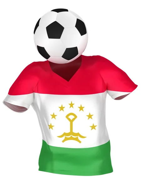 Fußballnationalmannschaft Tadschikistans. Sammlung aller Teams . — Stockfoto