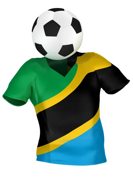 Equipo Nacional de Fútbol de Tanzania. Colección de todos los equipos  . —  Fotos de Stock