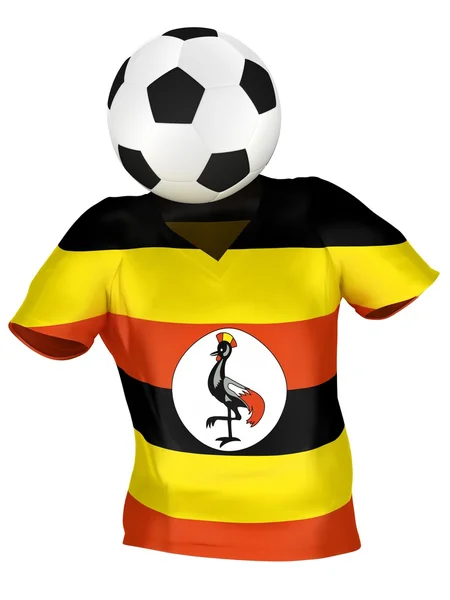 Equipo Nacional de Fútbol de Uganda. Colección de todos los equipos  . — Foto de Stock