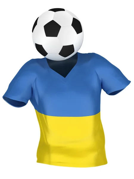 乌克兰的国家足球队。所有团队集合 . — 图库照片