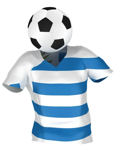 Národní fotbalový tým z Uruguaye. všechny týmy kolekce . — Stock fotografie
