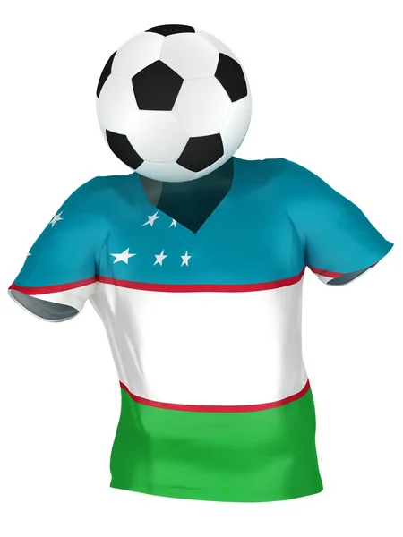 Equipe Nacional de Futebol do Uzbequistão. Coleção de todas as equipes  . — Fotografia de Stock