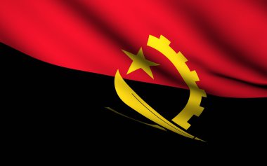 angola bayraklı. Bütün ülkeler koleksiyonu .