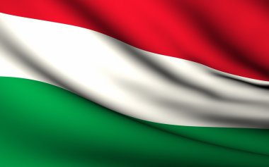 Macaristan bayraklı. Bütün ülkeler koleksiyonu .
