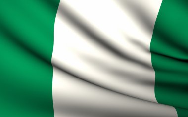 Nijerya bayraklı. Bütün ülkeler koleksiyonu .