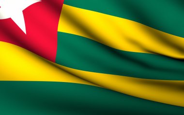 Bandera de togo. toda la colección países .