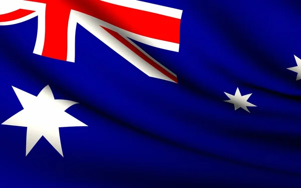Bandeira voadora da Austrália. Todos os países Coleção  . — Fotografia de Stock