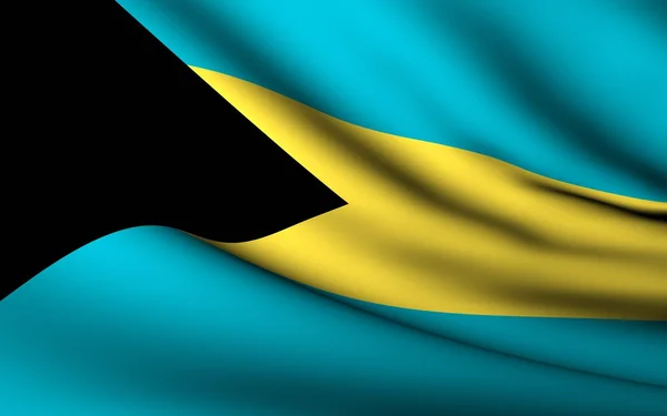 Banderą Bahamów. Wszystkie kraje kolekcja . — Zdjęcie stockowe