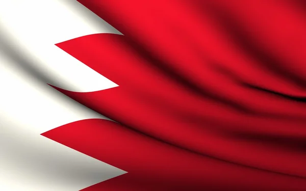 바레인의 깃발을 비행 합니다. 모든 국가 컬렉션 . — 스톡 사진