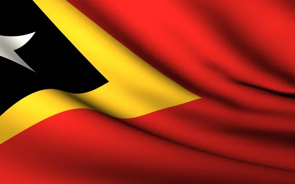 Flying Flag of East Timor. Colección de todos los países  . —  Fotos de Stock