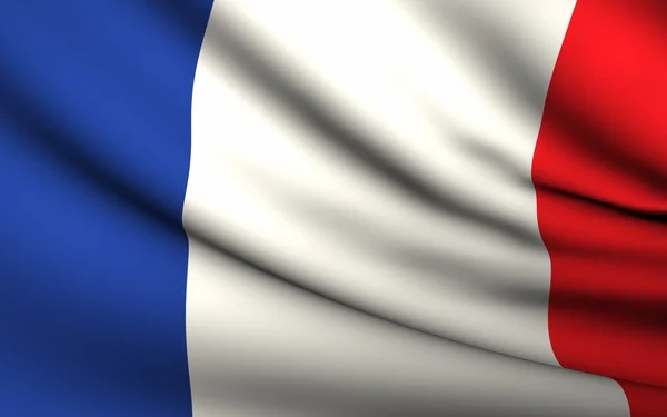 Флаг Франции под флагом. Коллекция всех стран  . — стоковое фото
