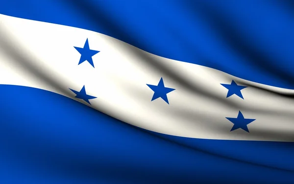 Flying Flag of Honduras . All Countries Collection . — Stock Photo, Image