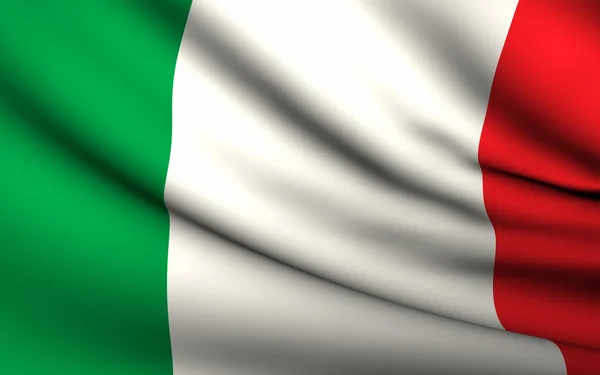 Флаг Италии под флагом. Коллекция всех стран  . — стоковое фото