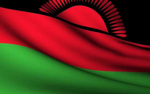Malawi zászlaja alatt hajózó. minden ország gyűjtemény . — Stock Fotó
