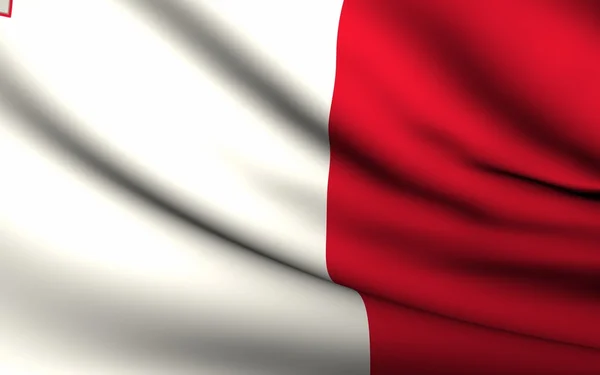 Bandeira voadora de Malta. Todos os países Coleção  . — Fotografia de Stock