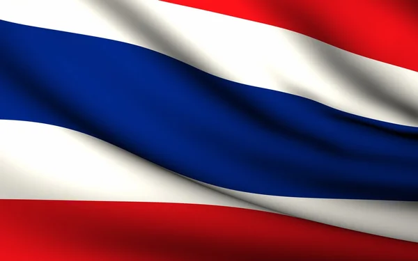 Флаг Таиланда. Коллекция всех стран  . — стоковое фото