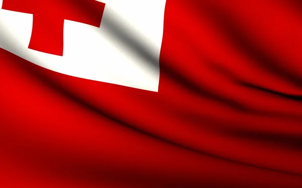 Bandiera Volante di Tonga. Collezione di tutti i paesi  . — Foto Stock