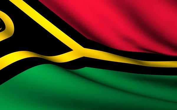 Flagge von Vanuatu. Sammlung aller Länder . — Stockfoto