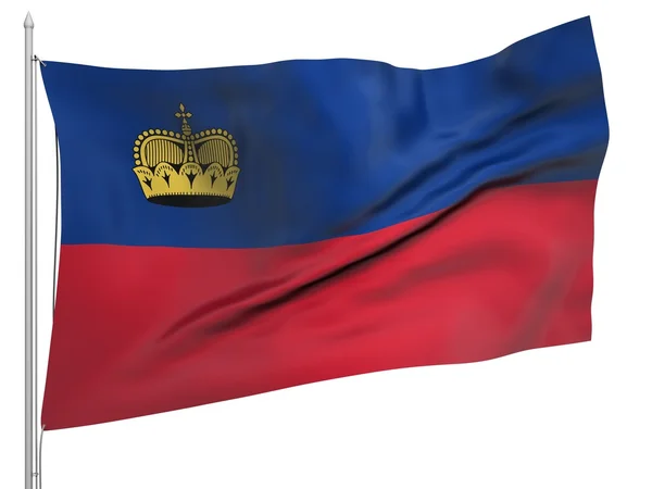 Флаг Лихтенштейна - Все страны — стоковое фото