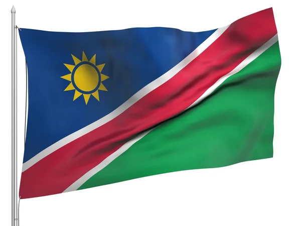 Bendera Terbang Namibia - Semua Negara — Stok Foto