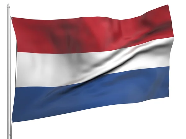 オランダ - すべての国の旗の飛行 — ストック写真