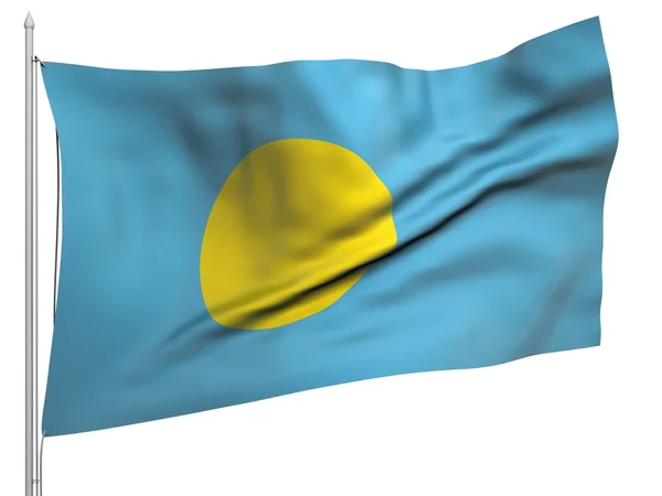 Bandiera Flying of Palau - Tutti i paesi — Foto Stock