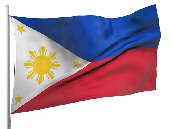 フィリピン - すべての国の旗の飛行 — ストック写真
