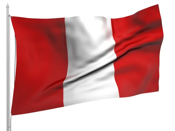 Vlag van peru - alle landen — Stockfoto