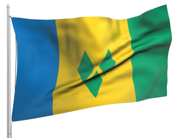 Saint vincent ve Grenadinler - Bütün ülkeler bayraklı — Stok fotoğraf