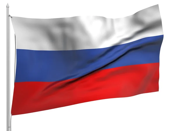 Flying Flag of Russia - All Countries — Stock Photo, Image