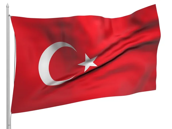 Bendera Terbang Turki - Seluruh Negara — Stok Foto