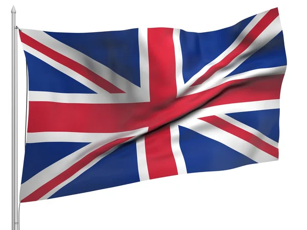 イギリス - すべての国の旗の飛行 — ストック写真