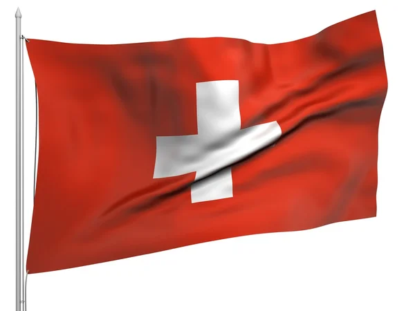 Flagge der Schweiz - alle Länder — Stockfoto