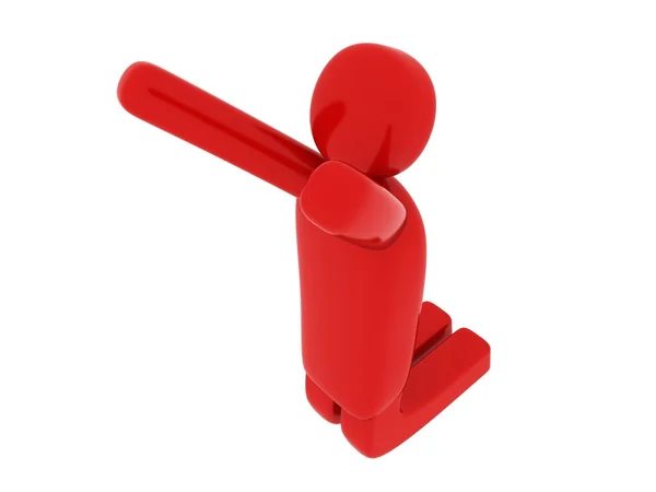 Red man praying - Social Themes — Stock Photo, Image
