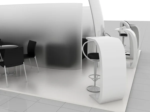 Exhibition Stand Interior-Exterior Sample — Stock Photo, Image