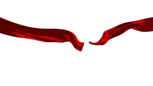Cut Red Ribbon - Opening Symbol — Stock Photo, Image