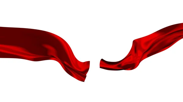 Ruban rouge coupé - Symbole d'ouverture — Photo