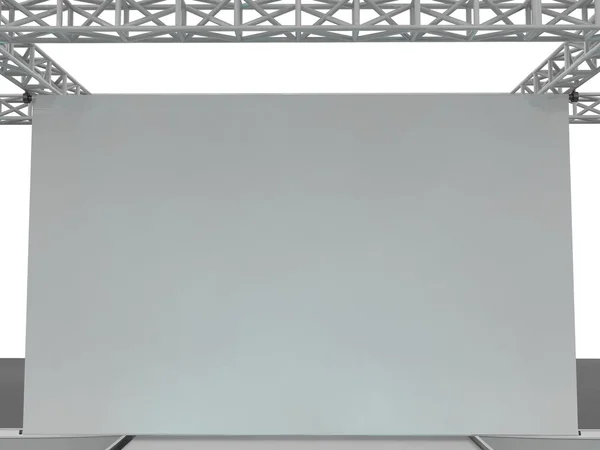 Beyaz projektör ekran — Stok fotoğraf