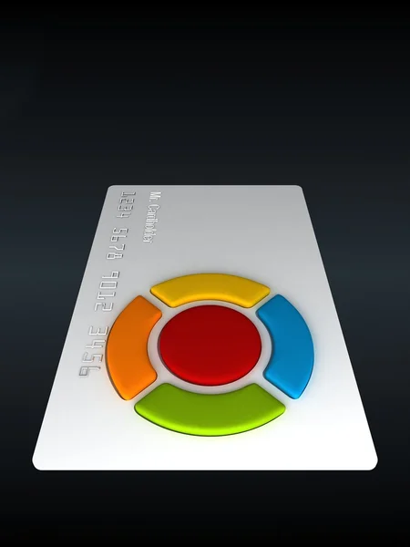 Cartão de crédito - remoto com botões — Fotografia de Stock