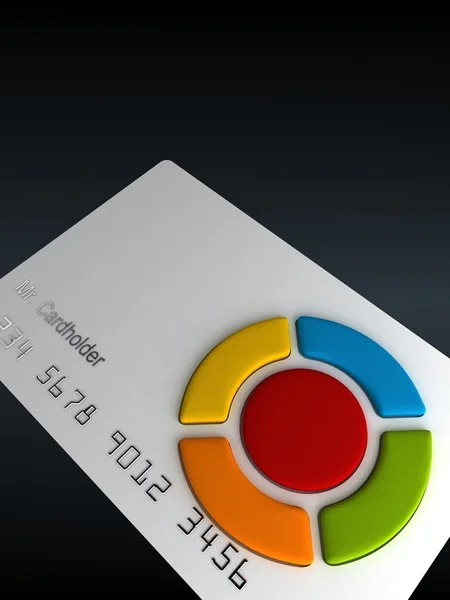 Credit card - remote with buttons — Stock Photo, Image
