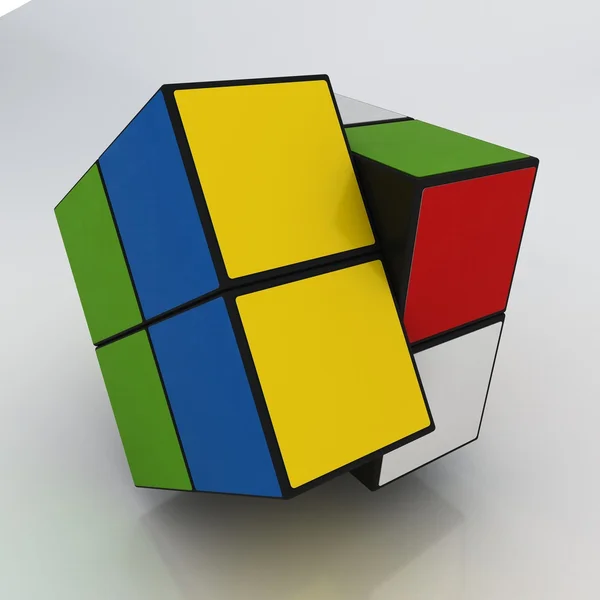 Колір куб гра — стокове фото